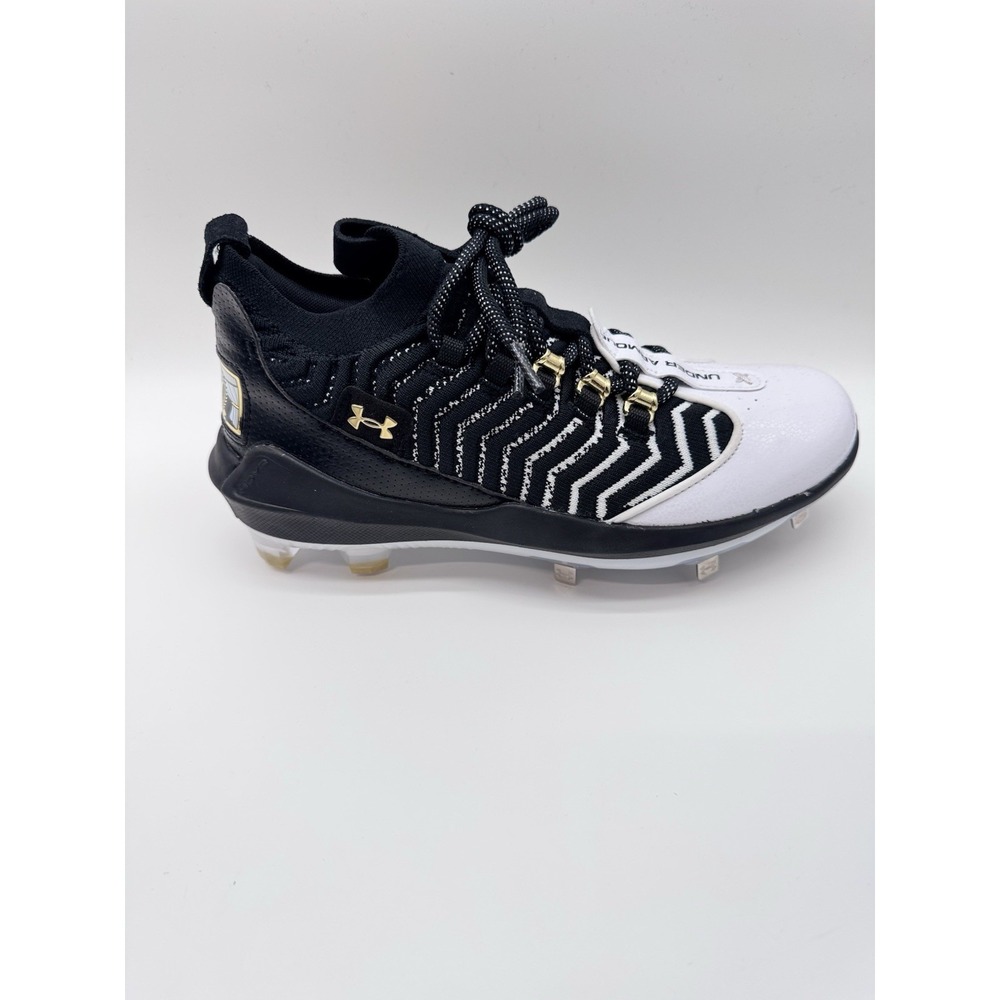Under Armour Harper 9 Pro ST Mens 7.5US , Baseball BH Show, Black/White/Gold
